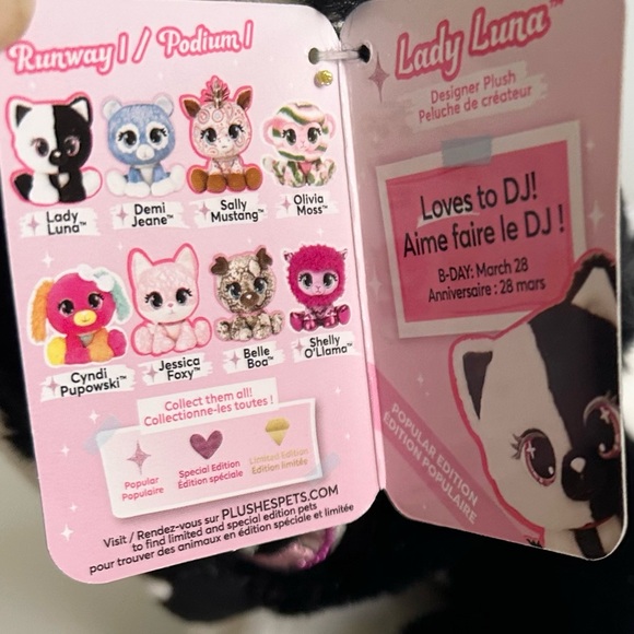 Gund P.Lushes Pets Juicy Jam Lady Luna Cat 6" Plush Collectible #6063691 NWT - Picture 6 of 11